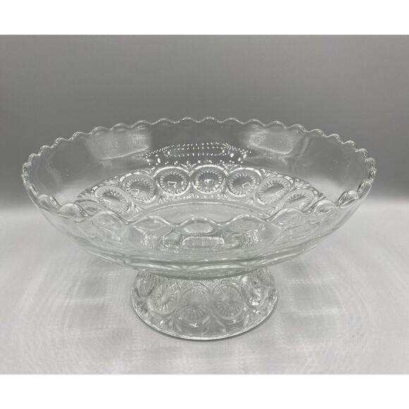 EAPG Rare Ohio Flint Mignon OMN Footed Bowl Low Compote - Picture 1 of 8